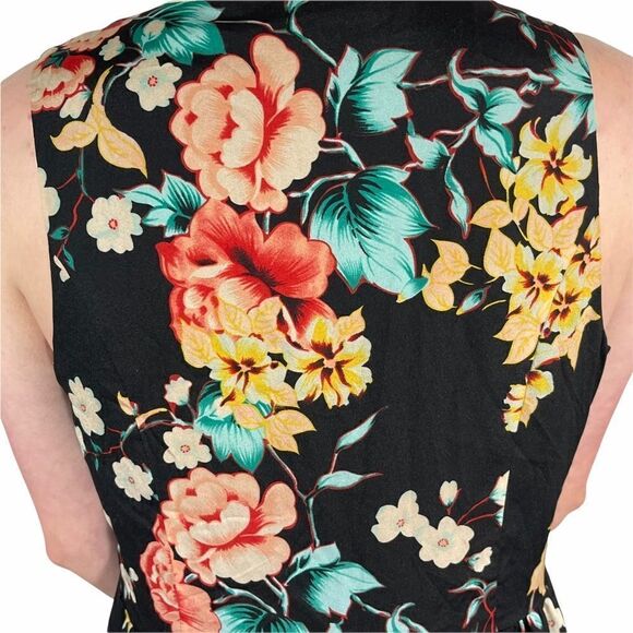 Kensie Dresses Floral Button Down Sleeveless Dress - Picture 6 of 12